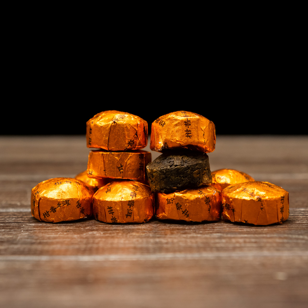 Шу Пуер зі смаком рису 10 штук по 5 грам, Картинка