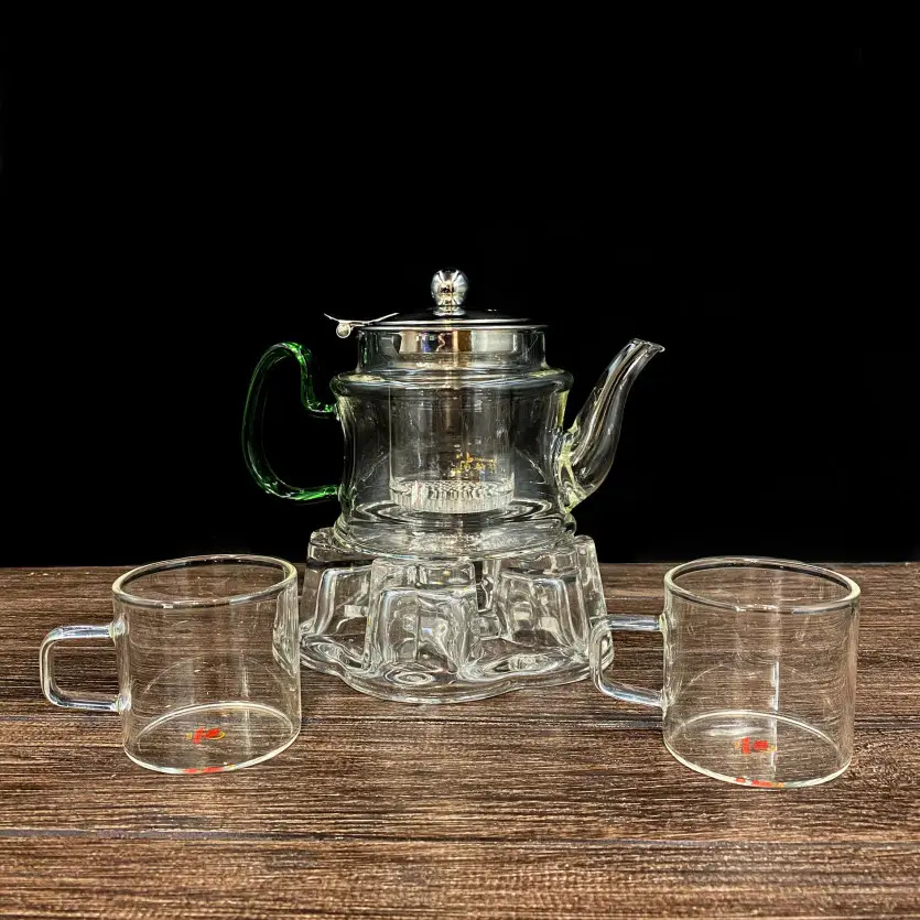 Набір чайного посуду з боросилікатного скла, Фото Набір чайного посуду з боросилікатного скла, Картинка