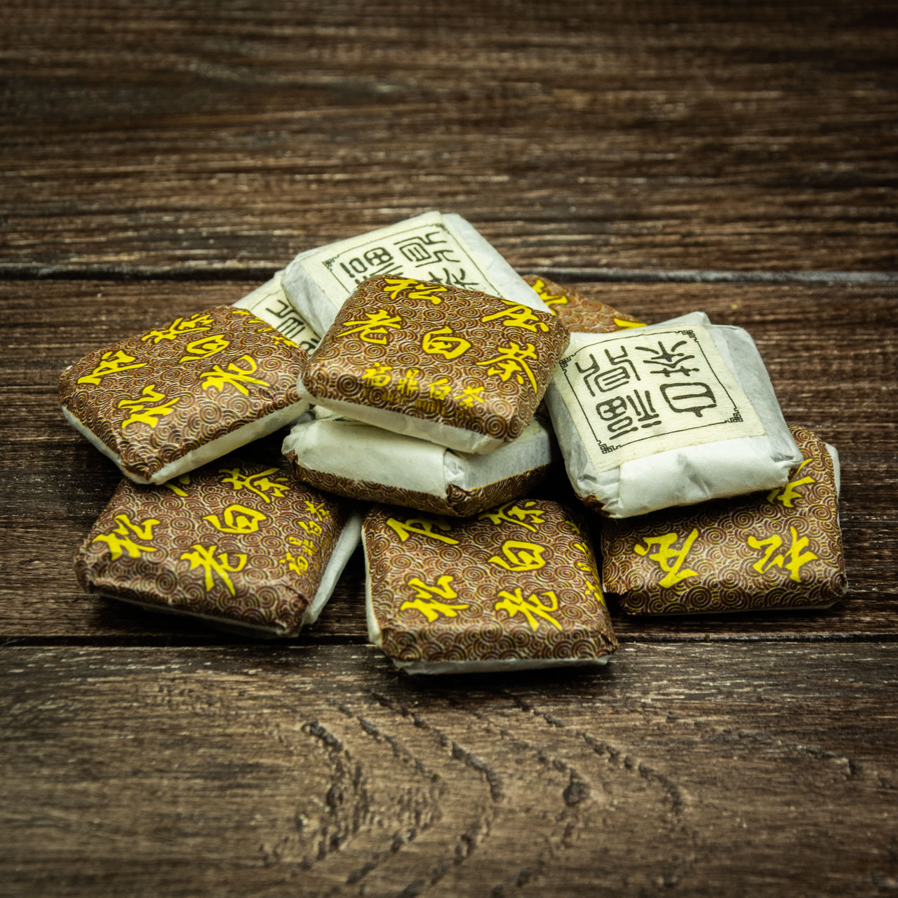 Білий пресований чай "Shoumei" "Десять благословень" 10 штук по 5 грам 2016 рік, Картинка