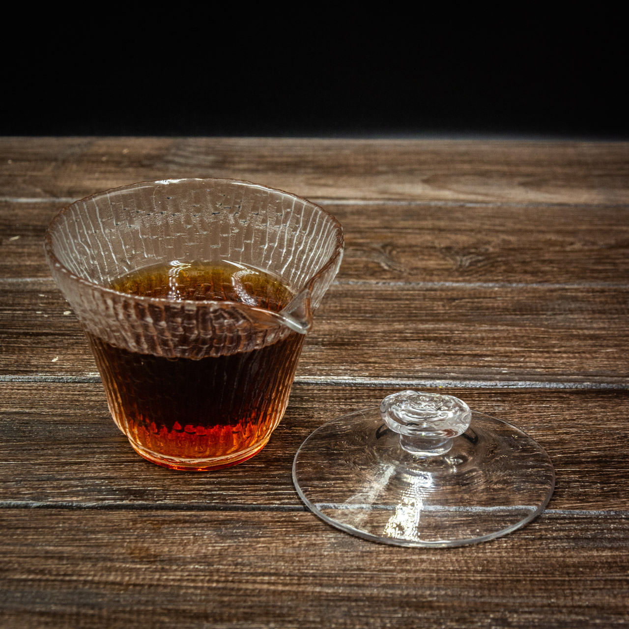 Гайвань з боросилікатного скла з кришкою 140 мл, Картинка