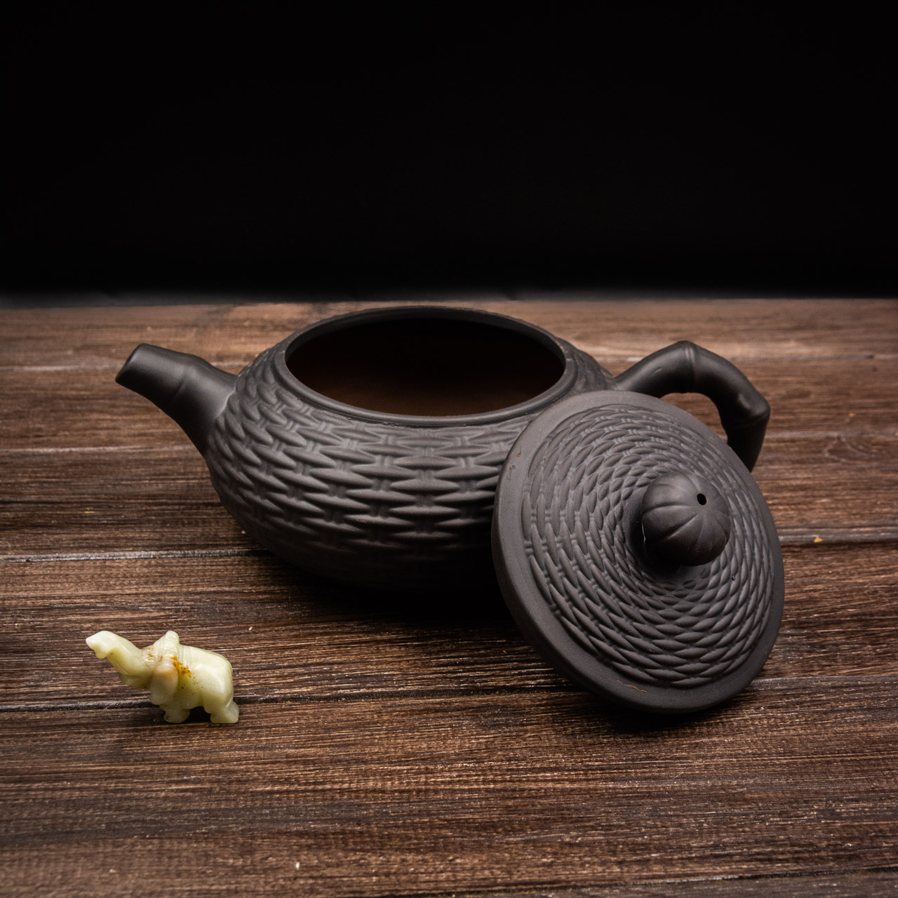 Чайник "Lánzi" глина (чорний) 500 мл, Фото Чайник "Lánzi" глина (чорний) 500 мл, Картинка