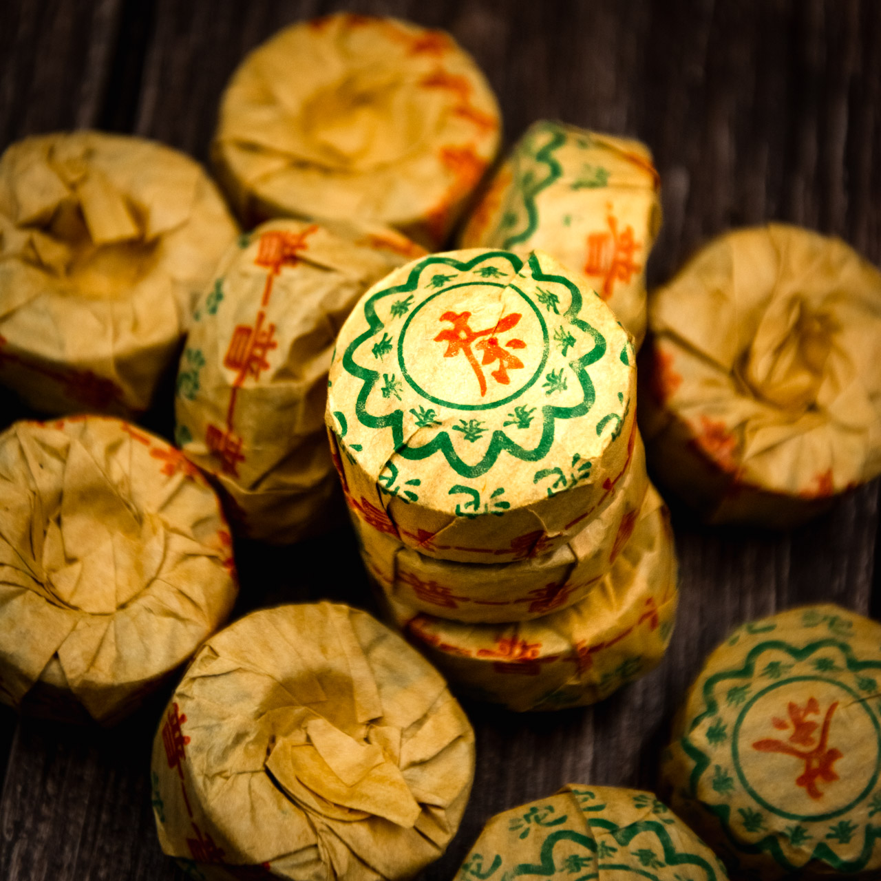 Шу Пуер "Сяо Тао" 10 штук по 5 грам, Картинка