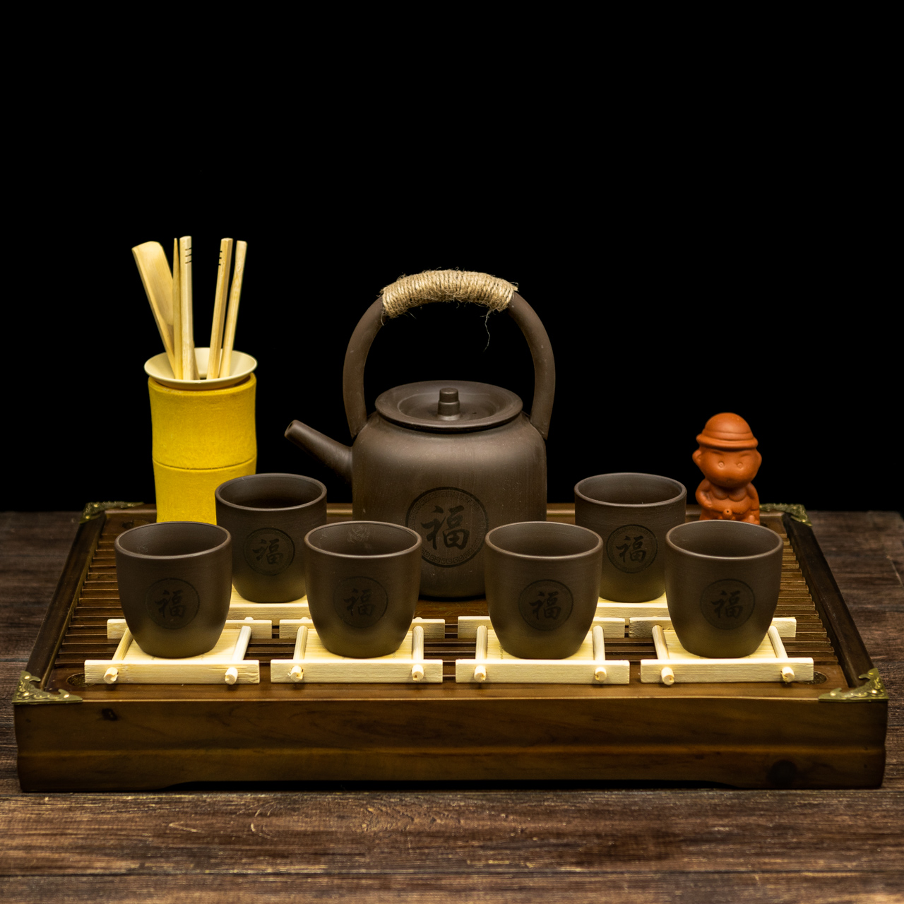 Чайна церемонія “Чайна Гармонія Фу (福)" на 6 персон, Картинка