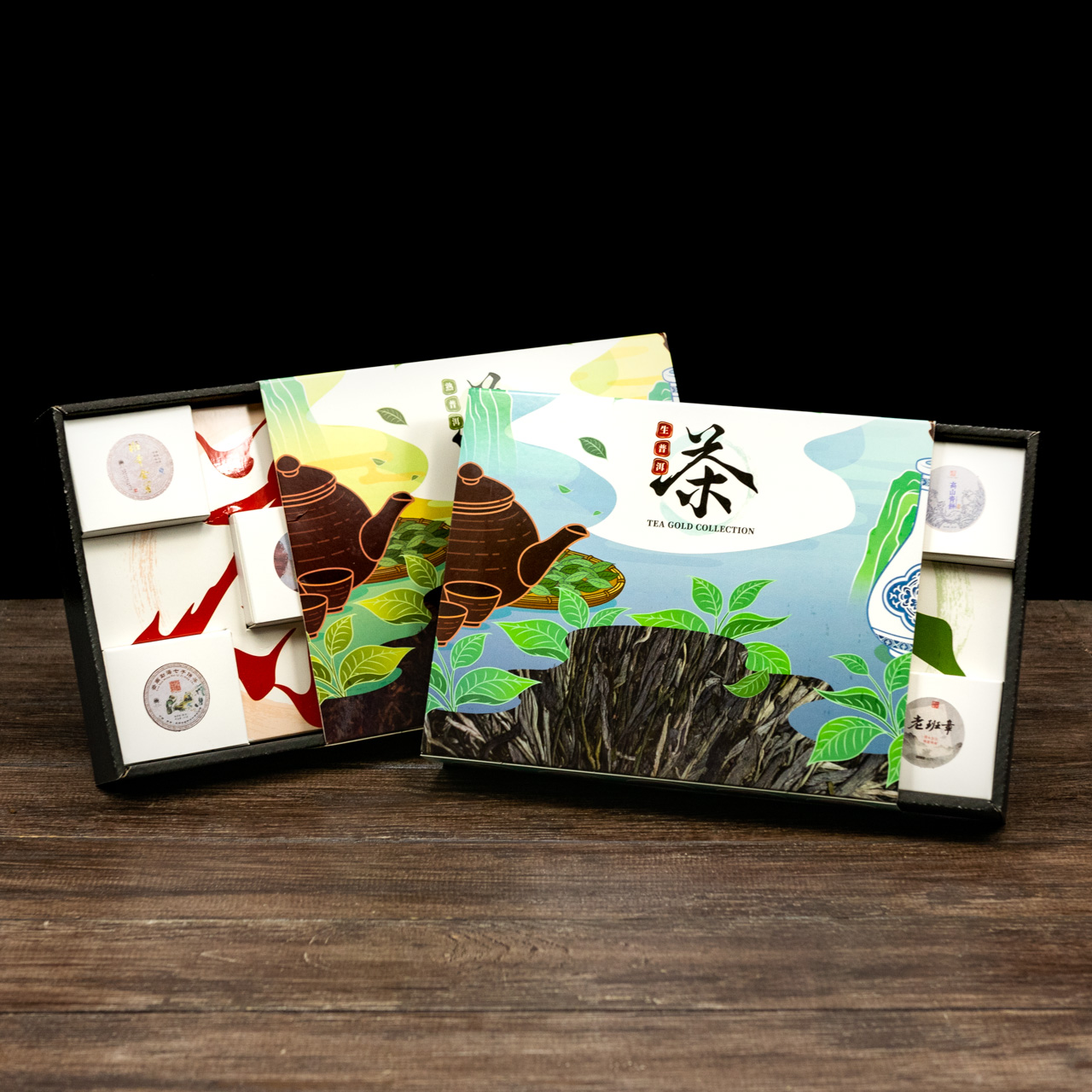 Чайный набор китайского чая Шу + Шен пуэр 10 видов, Фото Чайный набор китайского чая Шу + Шен пуэр 10 видов, Картинка