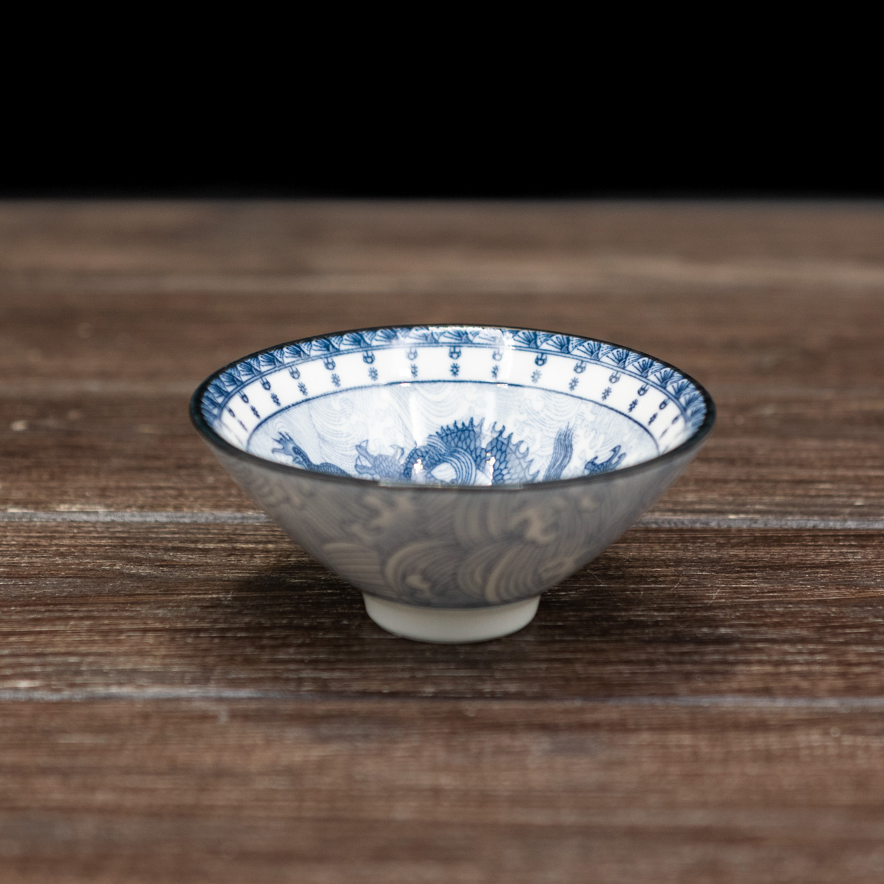 Порцелянова ретро піала "Річковий дракон Ділун" 80 мл, Фото Порцелянова ретро піала "Річковий дракон Ділун" 80 мл, Картинка