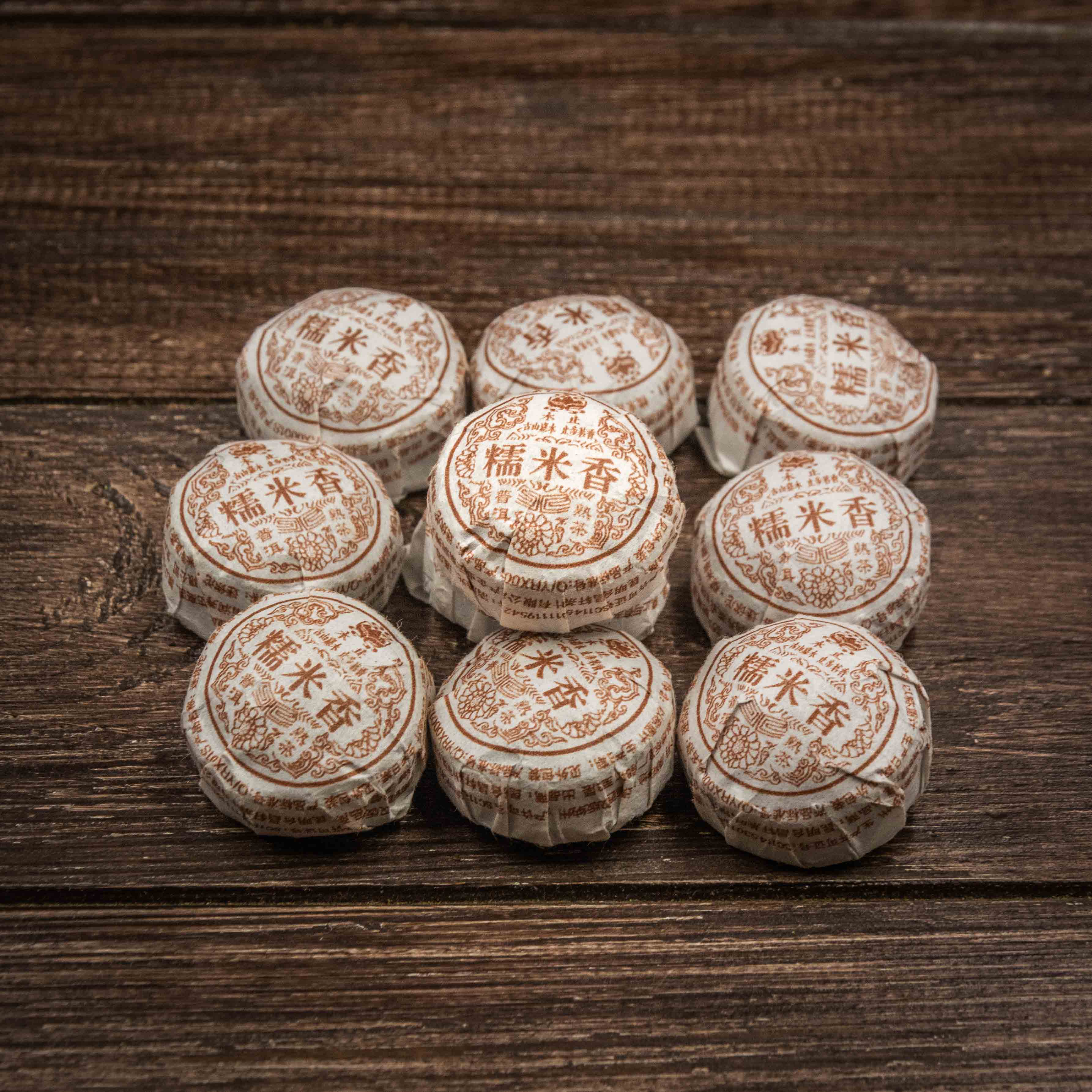 Шу Пуер клейкий рис порційний 10 штук по 5 грам, Картинка