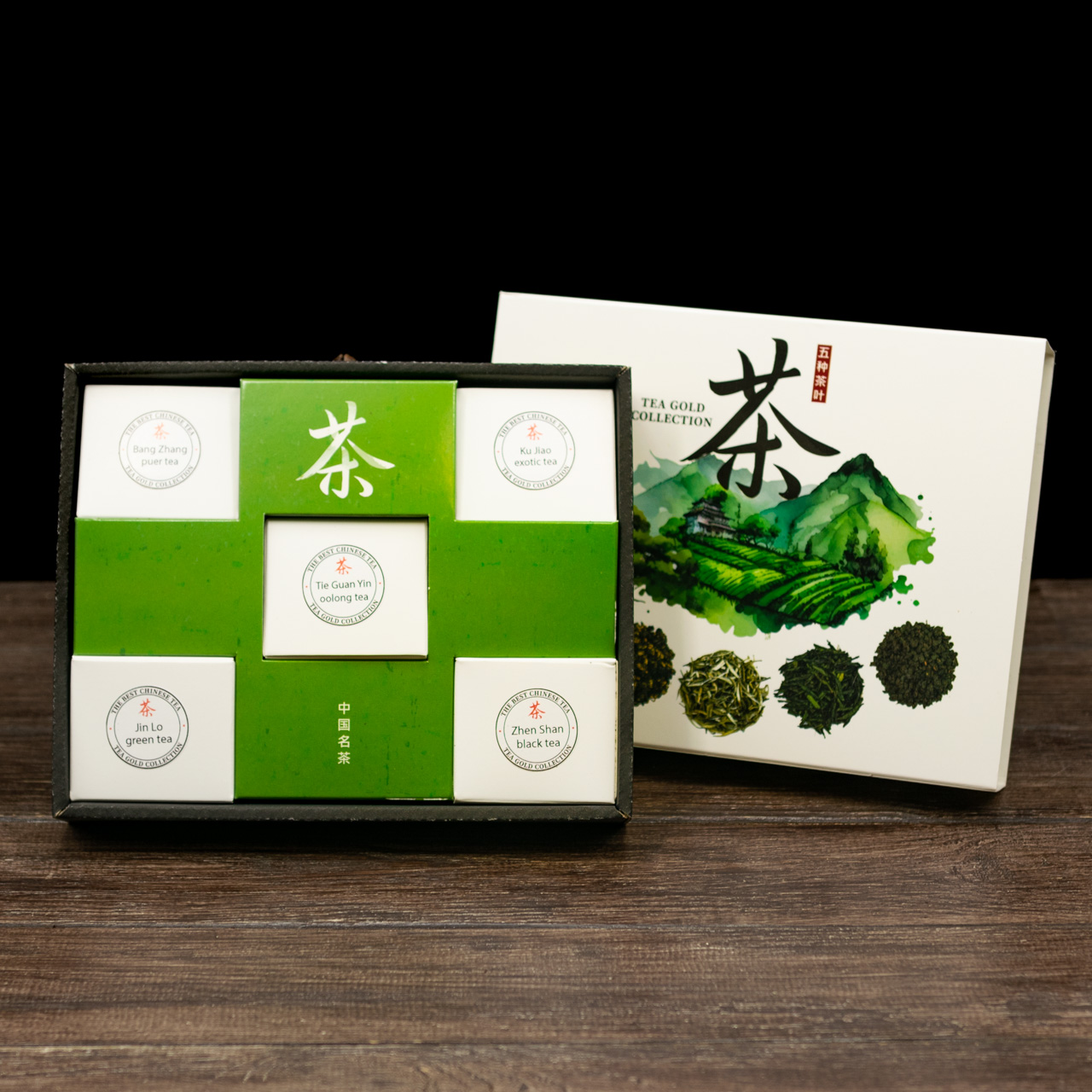 Подарочный набор китайского чая «Пять стихий» , Фото Подарочный набор китайского чая «Пять стихий» , Картинка