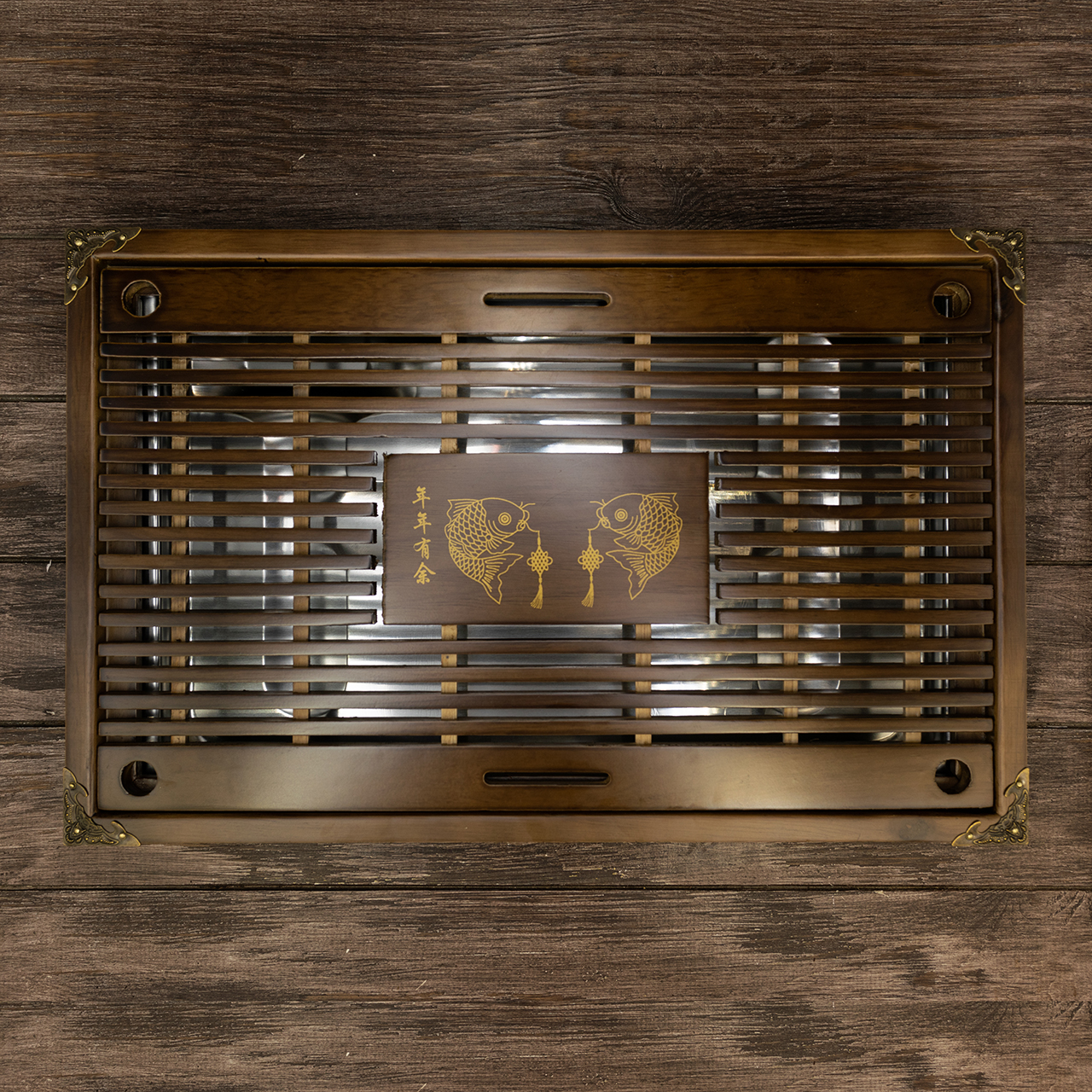 Чабань з піддоном (темна) 43х28х5,5 см, Картинка