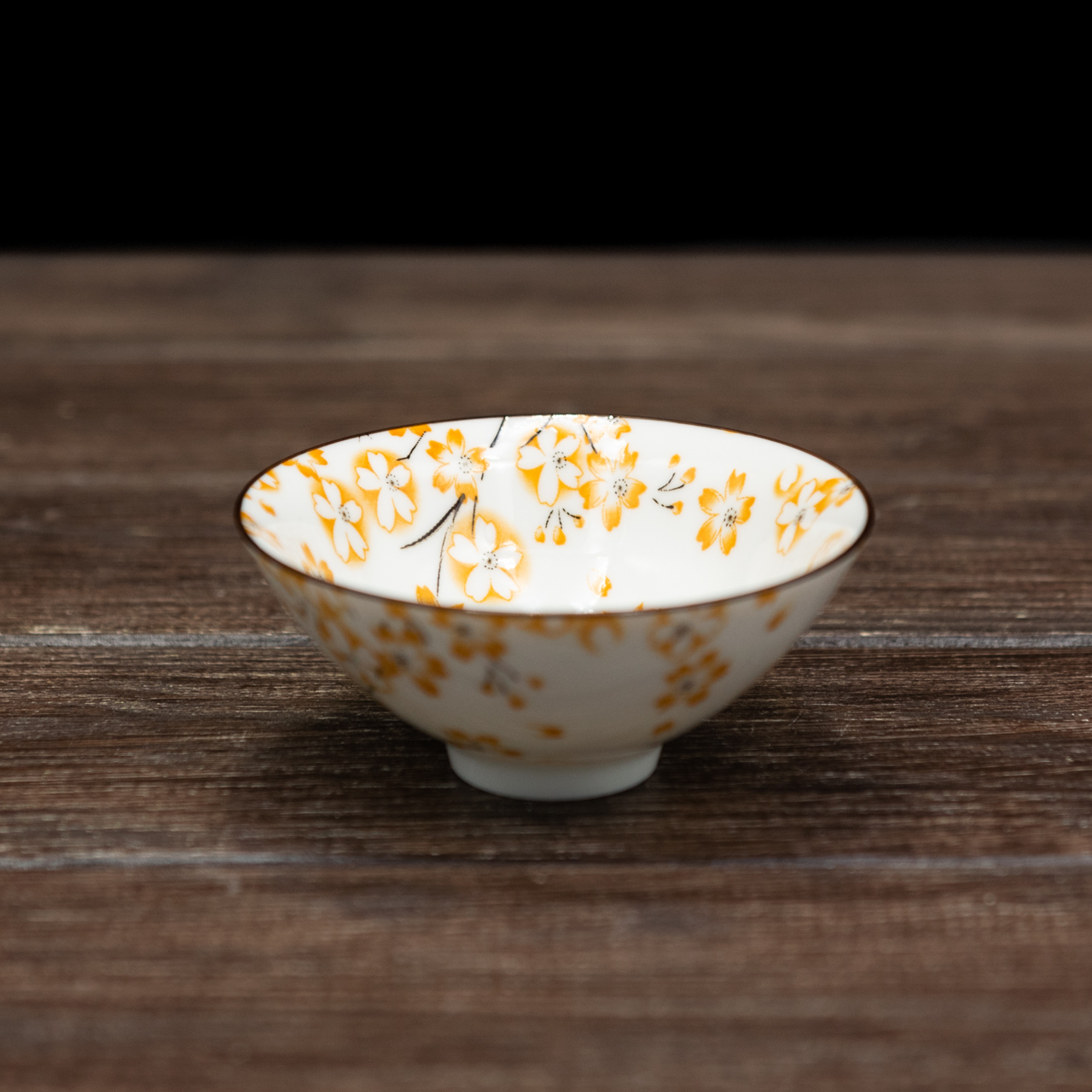 Порцелянова ретро піала "Квітки сакури" 80 мл, Картинка