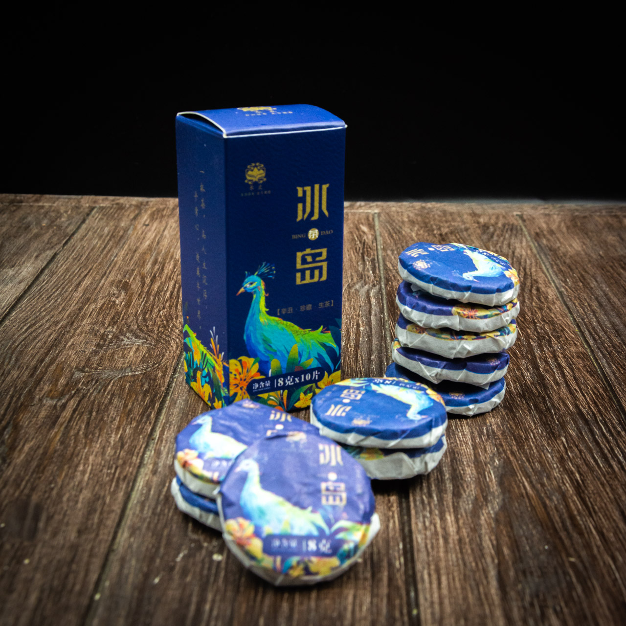 Шен Пуер "Гірський Павич" 10 штук по 8 грам, Картинка