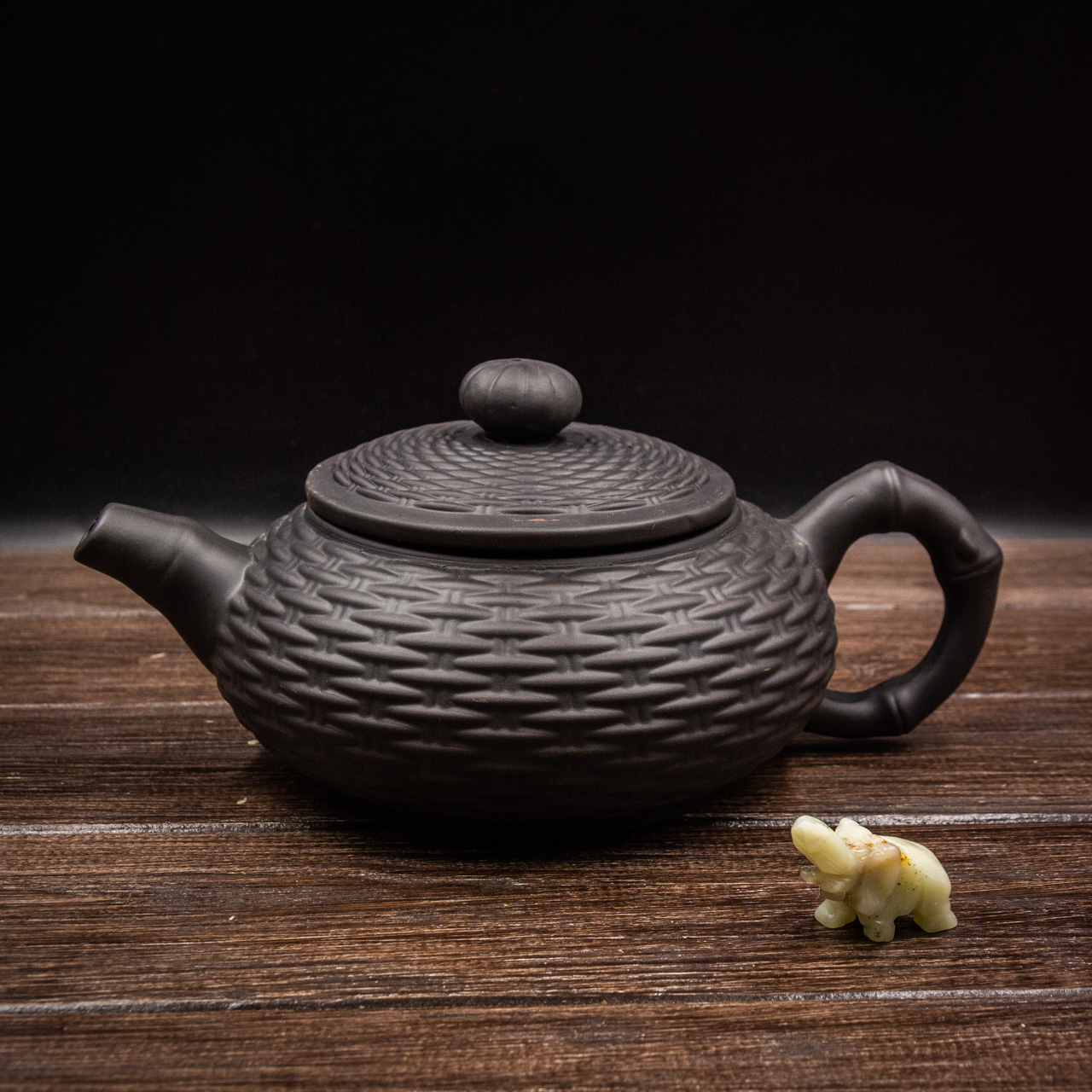 Чайник "Lánzi" глина (чорний) 500 мл, Фото Чайник "Lánzi" глина (чорний) 500 мл, Картинка