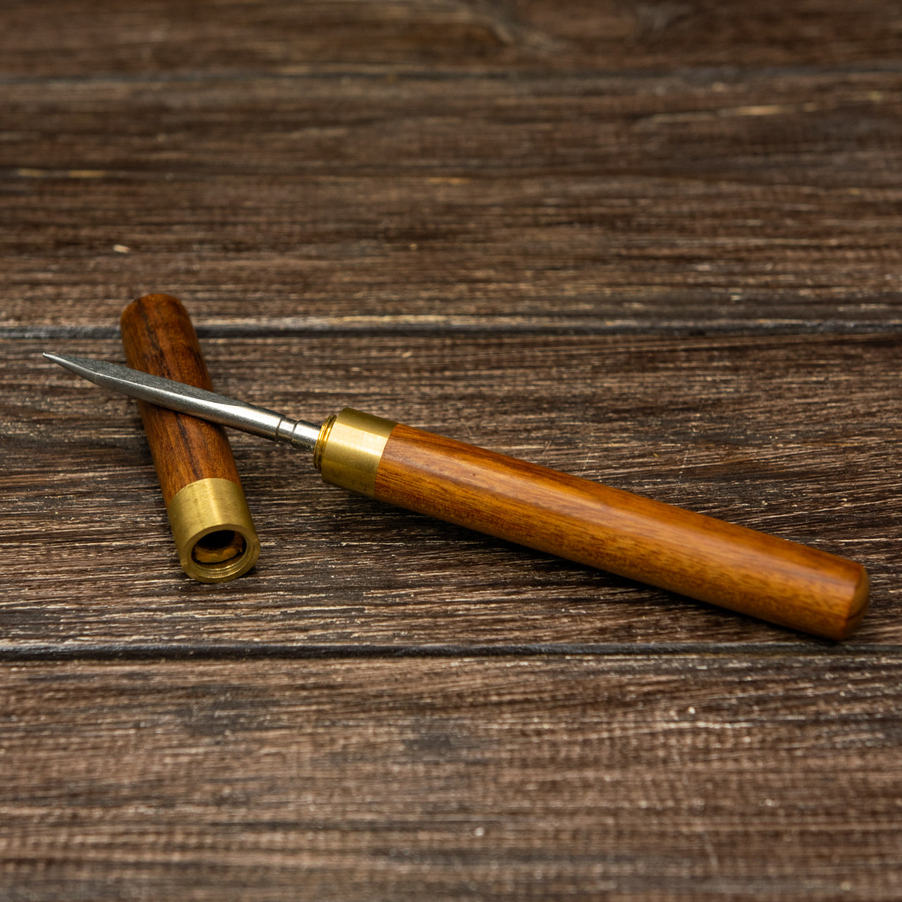 Нож для пуэра в футляре (светлый), Картинка