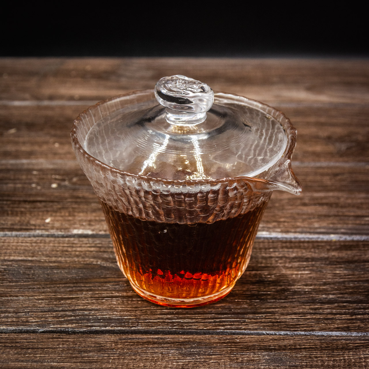 Гайвань з боросилікатного скла з кришкою 140 мл, Картинка